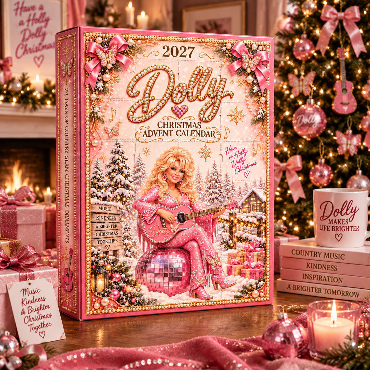 Country-Inspired Christmas Ornament Advent Calendar – 24 Days