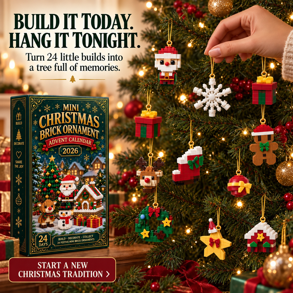 24 Days of Christmas Mini Construction Toy Advent Calendar!