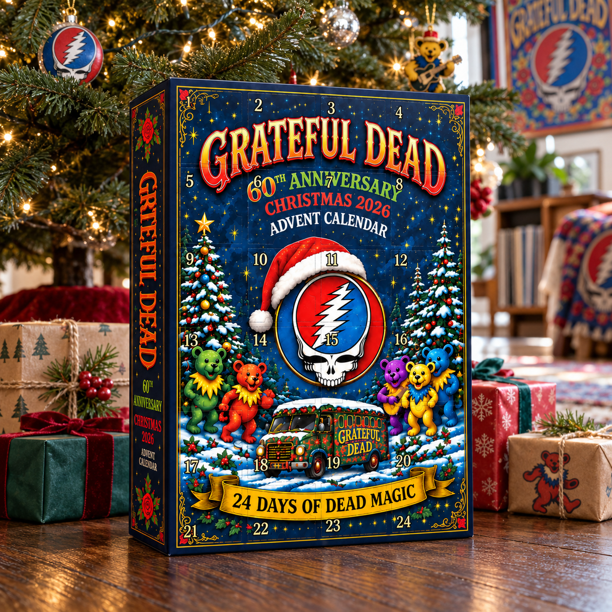Colorful Christmas Ornament Advent Calendar – 24 Days